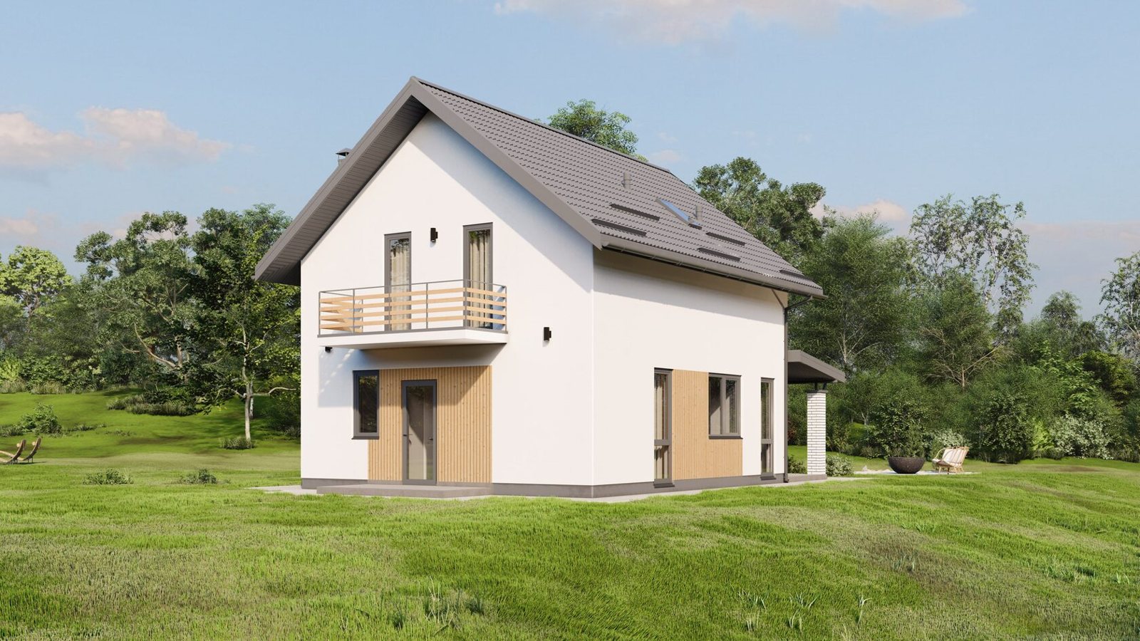 Двухэтажный дом Modern 153 м², 5 комнат — КП Южная Роза